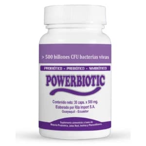 POWERBIOTIC SIMBIÓTICO - probiotico de 500 billones