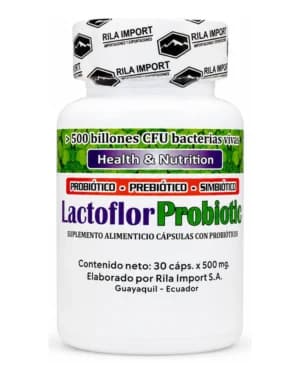 Lactoflor Probiotic, vista frontal del envase