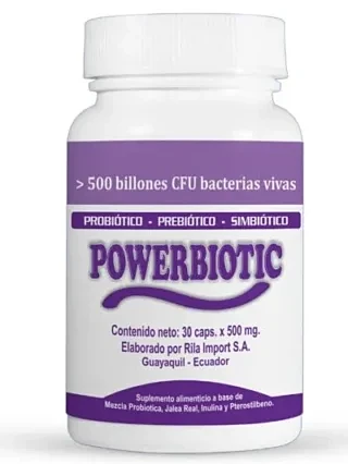POWERBIOTIC SIMBIÓTICO - probiotico de 500 billones
