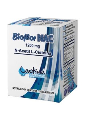 Bioflor NAC  - Caja de 1200 mg , 600mg , 200 mg , 100 mg