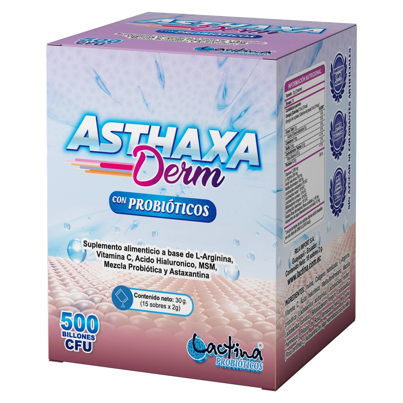 Asthaxa Derm - Caja de 15 sobres 1 Asthaxa Derm - Caja de 15 sobres