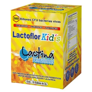 LACTOFLOR KIDS - 500 billones caja de 15 sobres