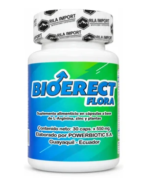 Bioerect Flora, vista frontal del envase