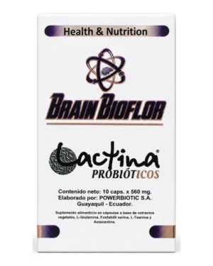 Brain Bioflor, vista frontal del envase