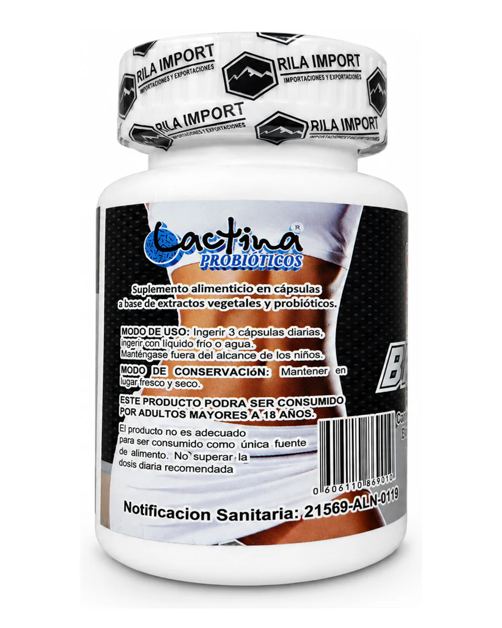 Fit Bioflor - 500 billones de probioticos 3 Detalle de la etiqueta de Fit Bioflor