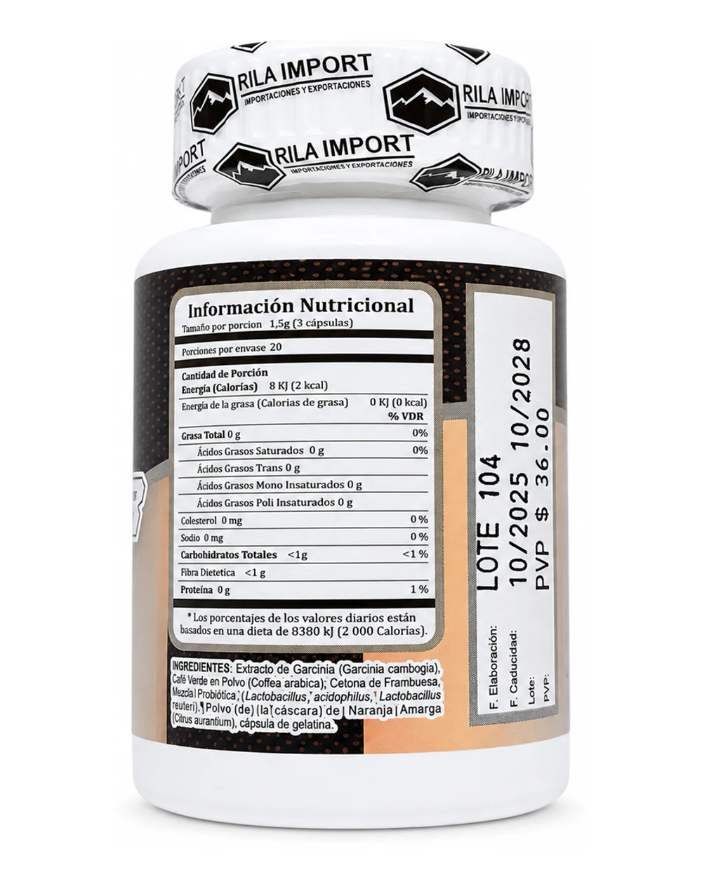 Fit Bioflor - 500 billones de probioticos 2 Etiqueta informativa de Fit Bioflor
