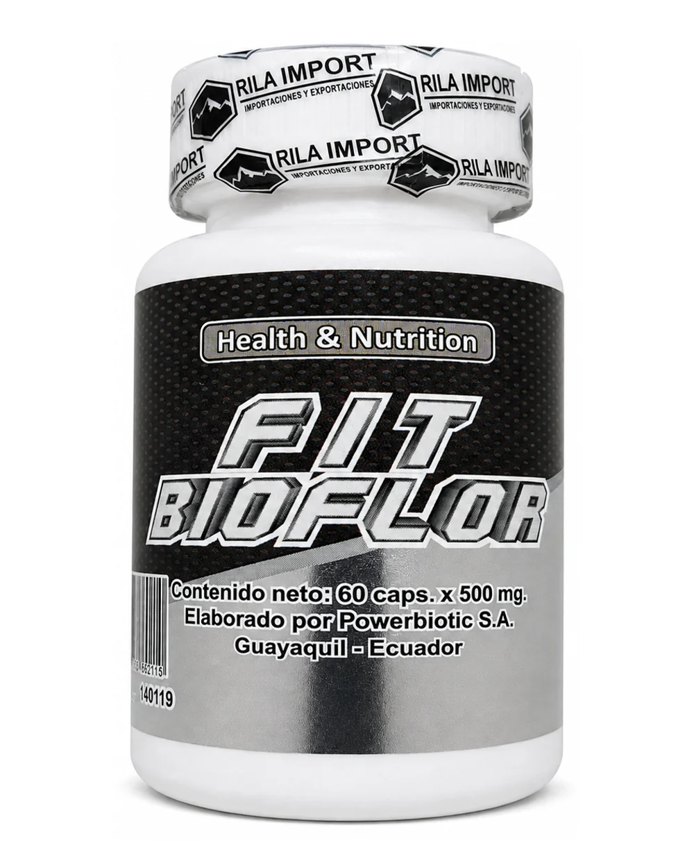 Fit Bioflor - 500 billones de probioticos 1 Fit Bioflor, vista frontal del envase