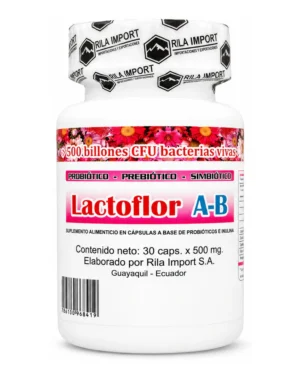 Lactoflor A-B, vista frontal del envase