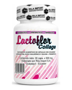 Lactoflor Collage, frasco de cápsulas, vista frontal del envase
