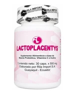 Lactoplacentys, vista frontal del envase