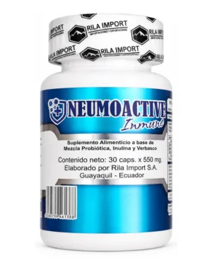 Neumoactive Inmune, vista frontal del envase