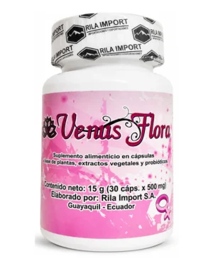 Venus Flora, vista frontal del envase